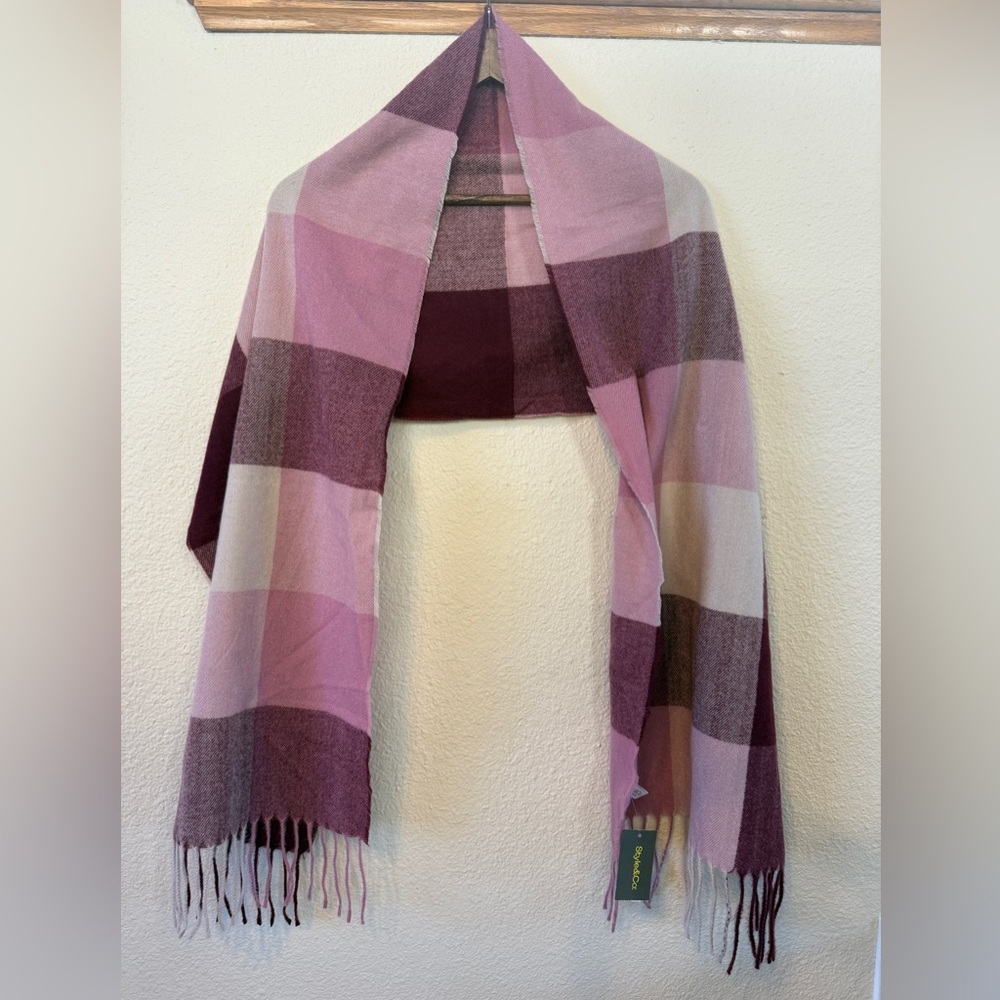 Mauve Pink and Purple Scarf, Women’s One Size, Style & Co. - Picture 2 of 10